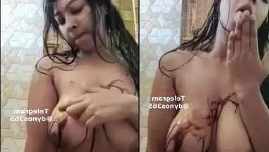 Chocolate syrup on boobs by Neelam Singh in app